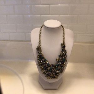 Blue, turquoise beaded necklace